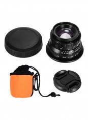 F1.4 Manual Focus Camera Lens Black/Orange