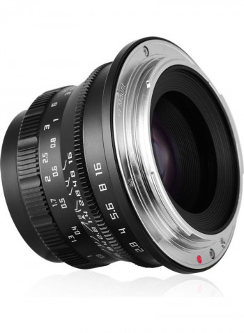 F1.4 Manual Focus Camera Lens Black/Orange