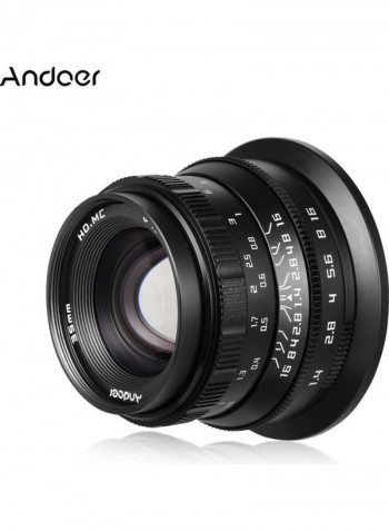 F1.4 Manual Focus Camera Lens Full Frame Black