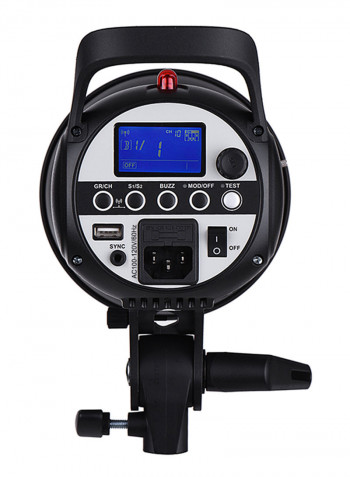 SK400II Professional Compact 400Ws Studio Flash Strobe Light Built-In 2.4G Wireless X System GN65 5600K With 150W Modeling Lamp Black
