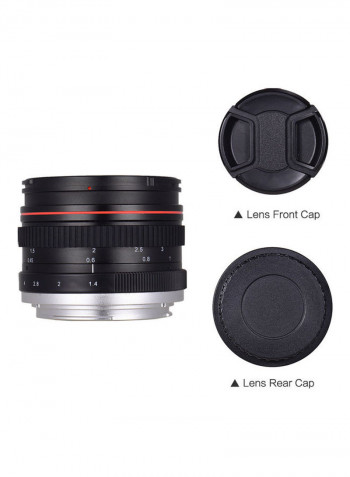F/1.4 Usm Large Aperture Standard Anthropomorphic Focus Lens Black/White