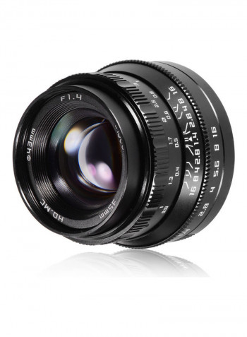 F1.4 Full Frame Large Aperture Lens Black