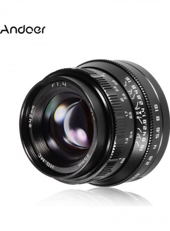 F1.4 Full Frame Large Aperture Lens Black