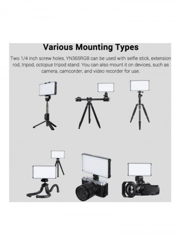 LED RGB Video Pocket Light Black
