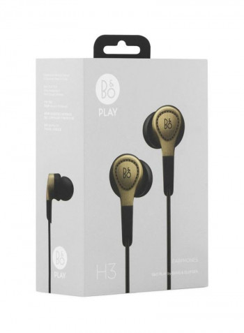 BeoPlay H3 In Ear Headphones Gold/Black