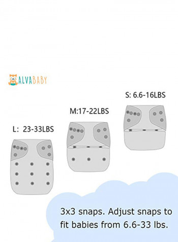 Cloth Diapers 6 Count With 12 Inserts