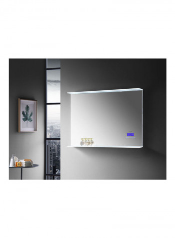 Bluetooth Timer Display Anti Fog Lighting Bathroom LED Mirror Transparent 1000x700millimeter