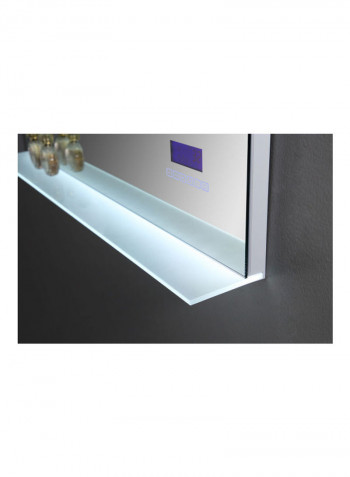 Bluetooth Timer Display Anti Fog Lighting Bathroom LED Mirror Transparent 1000x700millimeter