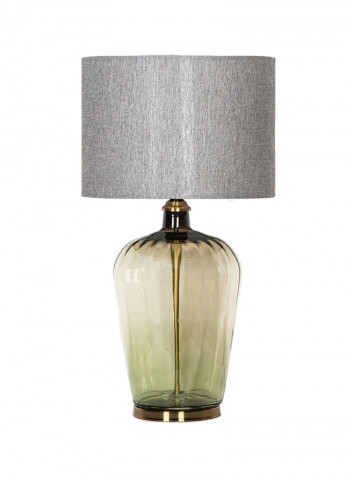 Handmade Table Lamp Featuring Glasswork Albarin Green 68cm