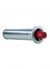 Stainless Steel Cup Dispenser Silver/Red 6.875inch