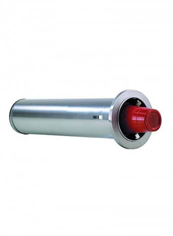Stainless Steel Cup Dispenser Silver/Red 6.875inch