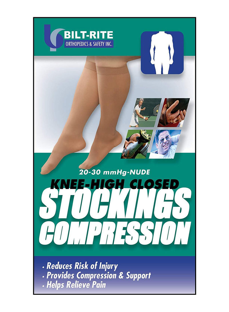 Knee High Closed Compression Stockings