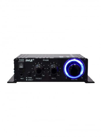 Mini Dual Channel Audio Amplifier PFA200 Black