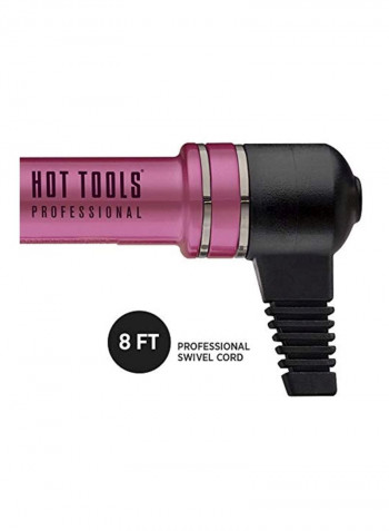 Salon Curling Iron Pink/Silver/Black