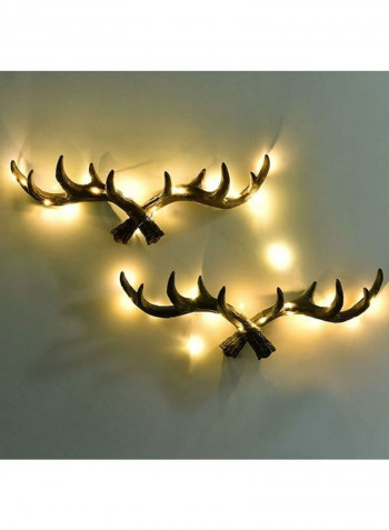 1-Piece Creative Antler Shape Wall Hook Brown 60x90cm