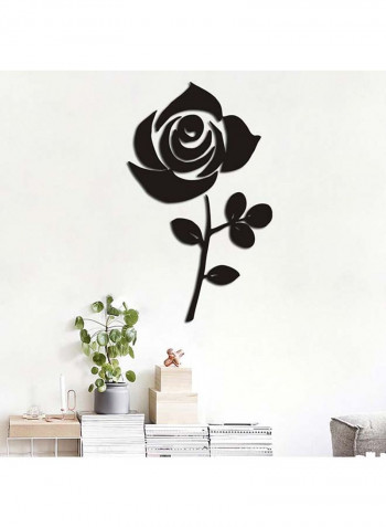 Rose Wall Sticker Black 60x90cm