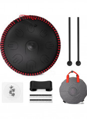 9-Tone Steel Tongue Hand Pan Drum with Drumsticks and Bag