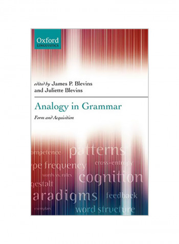 Analogy In Grammar: Form And Acquisition Hardcover