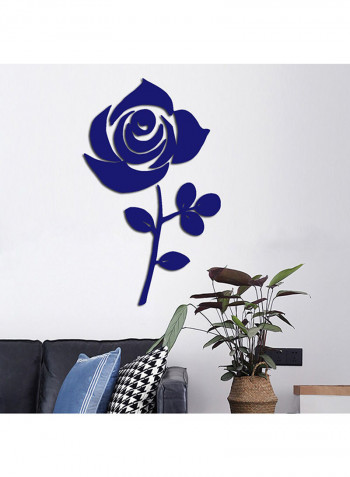 Rose Wall Sticker Blue 60x90cm