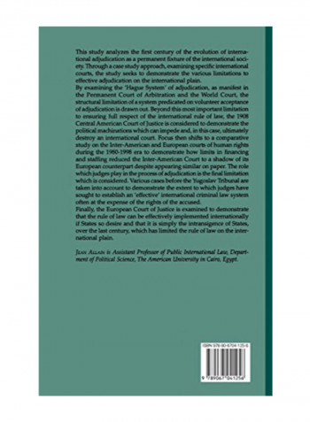A Century Of International Adjudication: The Rule Of Law And Its Limits Hardcover