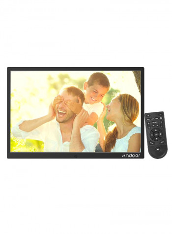 Digital Photo Frame With Remote Control Black