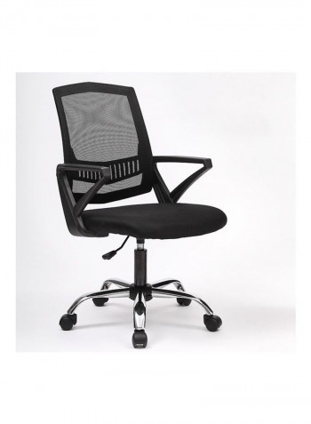 Comfortable Simple Chair with Wraparound Belt Black