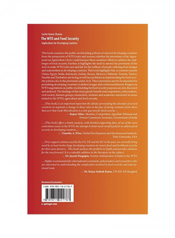 The WTO And Food Security Paperback 1