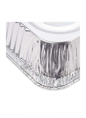 50-Piece Aluminum Steam Table Pan Silver 20.75x12.81x2.18inch