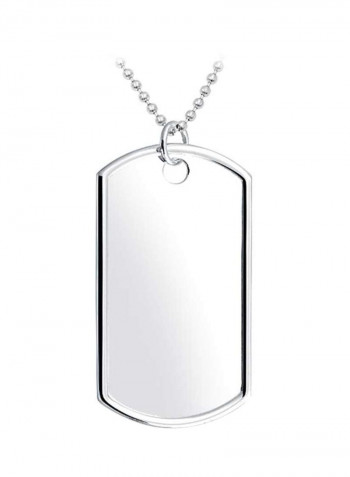 925 Sterling Silver Engravable Pendant Necklace