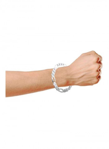 925 Sterling Silver Figaro Link Bracelet