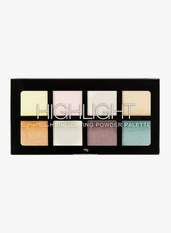 8-Colour Highlighting Eyeshadow Palette Multicolour