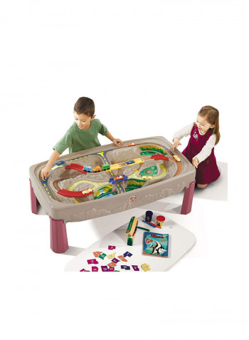 Delux Canyon Train Track Table