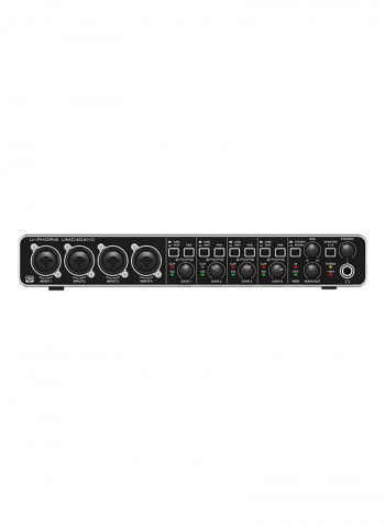 U-Phoria Audio Interface With Midas Microphone Preamplifiers UMC404HD Black