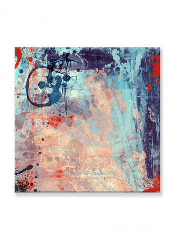 Abstract Painting Wall Art Canvas Blue 80x80centimeter