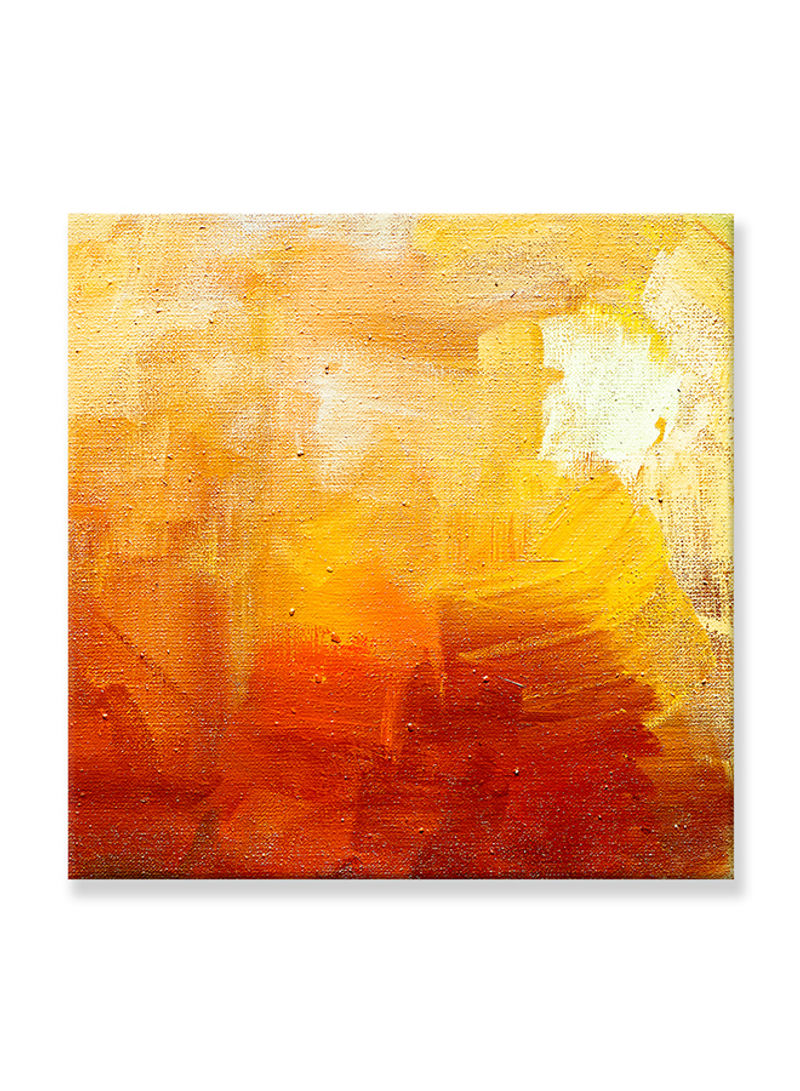 Abstract Painting Wall Art Canvas Orange 80x80centimeter