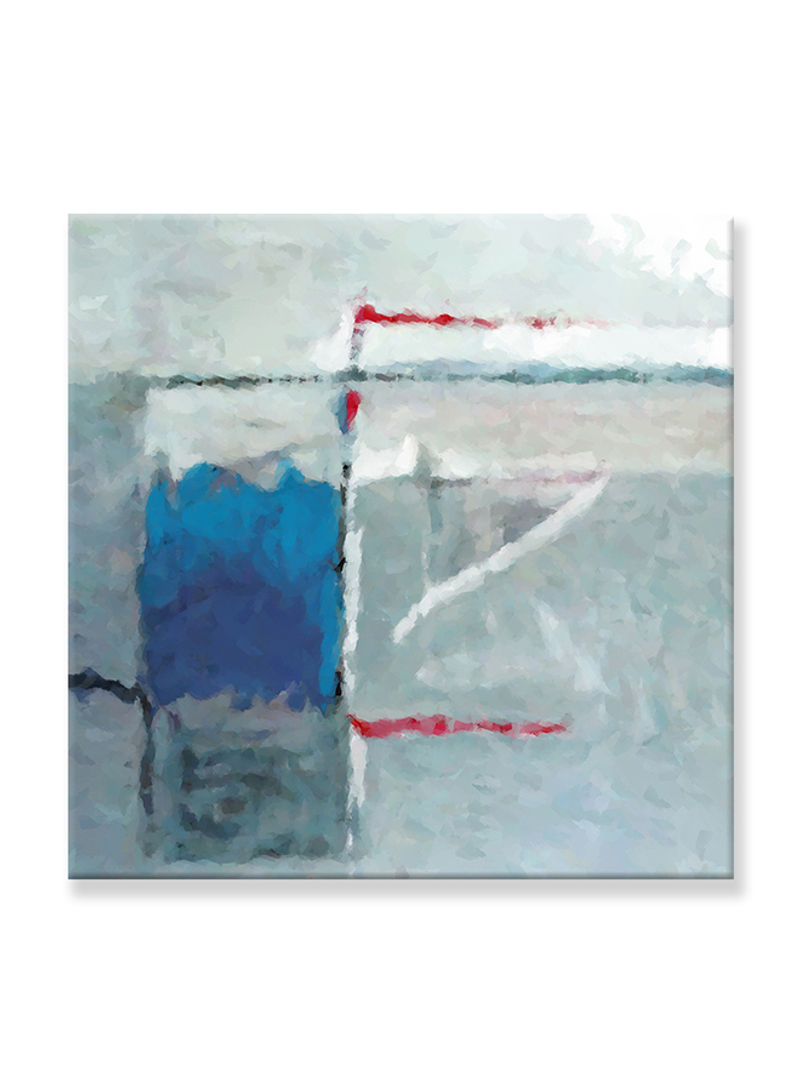 Abstract Painting Wall Art Canvas Grey 80x80centimeter