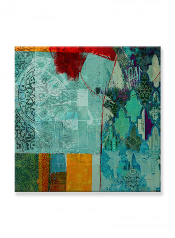 Abstract Painting Wall Art Canvas Blue 80x80centimeter