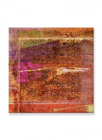 Abstract Painting Wall Art Canvas Brown 80x80centimeter