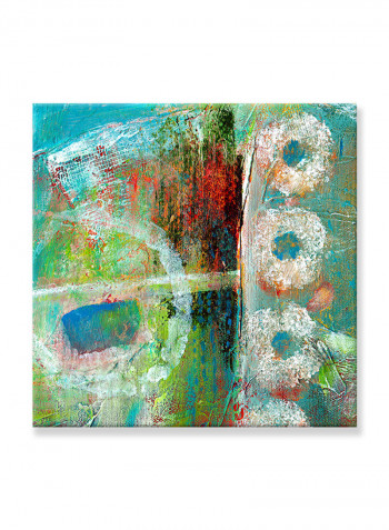 Abstract Painting Wall Art Canvas Green 80x80centimeter