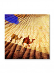 Abstract Painting Wall Art Canvas Brown 80x80centimeter