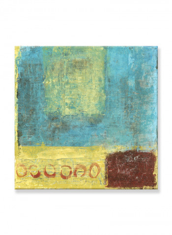 Abstract Painting Wall Art Canvas Blue 80x80centimeter