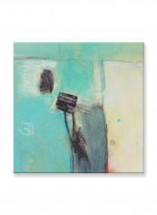 Abstract Painting Wall Art Canvas Green 80x80centimeter