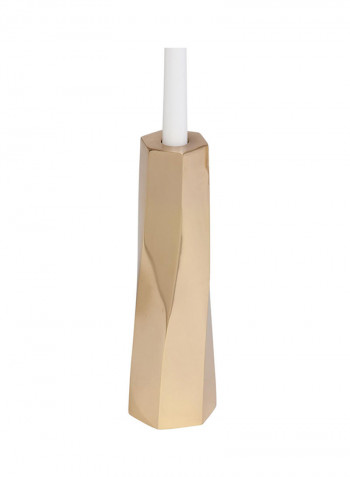 Medium Vera Brass Candlestick Gold 3 x 10inch