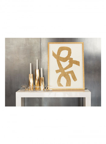 Medium Vera Brass Candlestick Gold 3 x 10inch