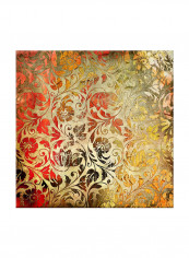 Vintage Arabic Calligraphy Canvas Painting Multicolour 80x80centimeter