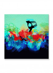 Abstract Painting Wall Art Canvas Green 80x80centimeter