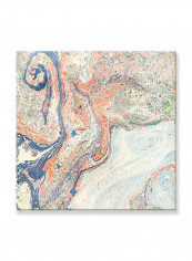 Abstract Painting Wall Art Canvas White 80x80centimeter