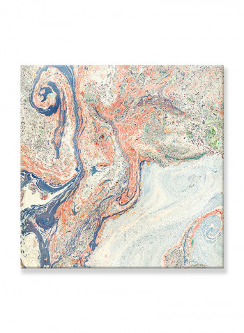 Abstract Painting Wall Art Canvas White 80x80centimeter