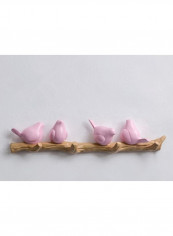 1 Piece Creative 3D Birds Resin Hook Multicolour 60x90cm