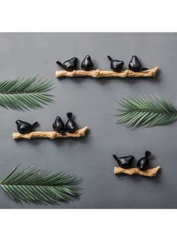 1 Piece Creative 3D Birds Resin Hook Multicolour 60x90cm